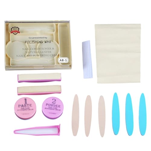 Nagelpuffer und Schimmer – Nagelpflege-Tools, -Glanzcreme | Buffer in Salon-Qualität für Frauen Maniküre-Set für Pediküre, Handnägel behandeln Nagelpuffer und Schimmer – Nagelpflege-Tools, -Glanzcreme | Buffer in Salon-Qualität für Frauen Maniküre-Set für Pediküre, Handnägel behandeln von Jlobnyiun
