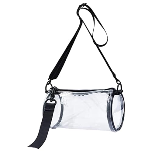 Transparente Eventtasche – Trendige Stadiontasche, transparente Tasche für Damen | Von Konzerten zugelassene, stilvolle Geldbörse, zylindrische, durchsichtige Handtasche, PVC-Umhängetasche, modische, Transparente Eventtasche – Trendige Stadiontasche, transparente Tasche für Damen | Von Konzerten zugelassene, stilvolle Geldbörse, zylindrische, durchsichtige Handtasche, PVC-Umhängetasche, modische, von Jlobnyiun