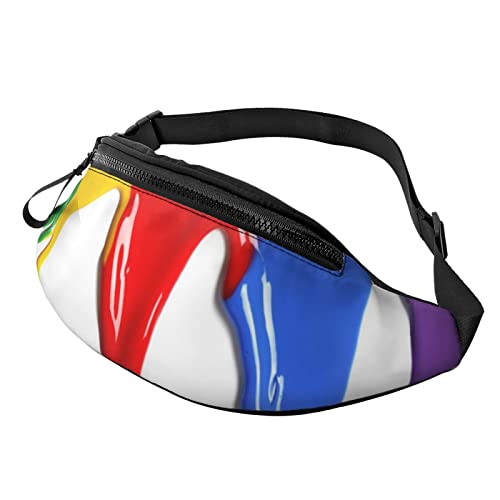 Old Viking Boot Sport Hüfttasche Reise Bauchtasche Running Fanny Pack mit verstellbarem Gürtel für Männer Frauen, Farbspritzer-Hintergrund, Einheitsgröße von Jmorco