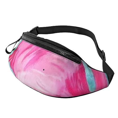 Old Viking Boot Sport Hüfttasche Reise Bauchtasche Running Fanny Pack mit verstellbarem Gürtel für Männer Frauen, Flamingo Blumen, Einheitsgröße von Jmorco