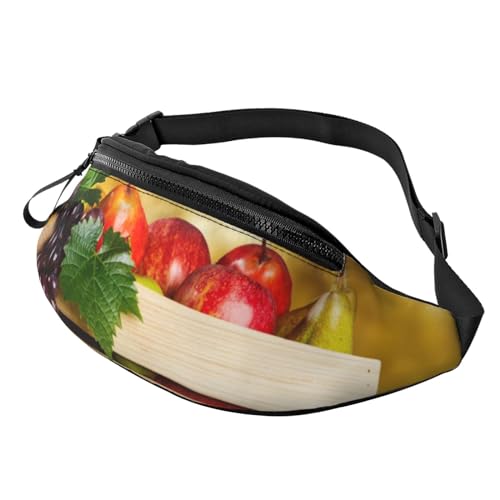 Old Viking Boot Sport Hüfttasche Reise Bauchtasche Running Fanny Pack mit verstellbarem Gürtel für Männer Frauen, Herbstrote Blätter und Früchte, Einheitsgröße von Jmorco