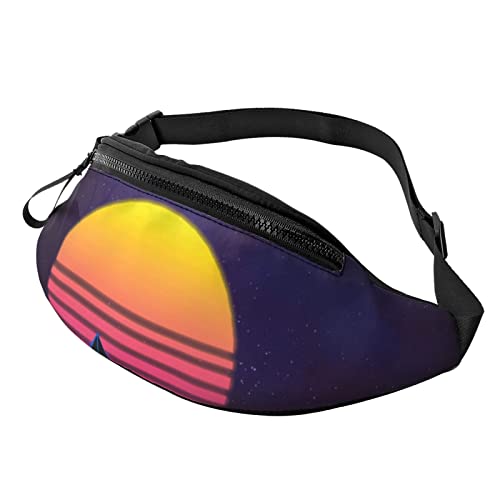 Old Viking Boot Sport Hüfttasche Reise Bauchtasche Running Fanny Pack mit verstellbarem Gürtel für Männer Frauen, Retrowave-Bilder, Einheitsgröße von Jmorco