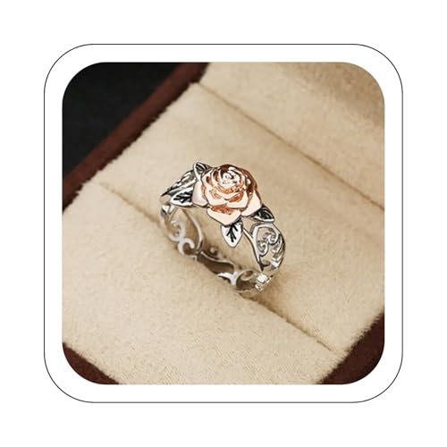 Jmwedia 925 Sterling Silber Ringe für Damen Stapeln Daumenring Eheringe Frauen Ewigkeit Seil Zirkonia Ring-Damen Trauringe Verlobungsring Promisering Engagement Schmuck Geschenk von Jmwedia
