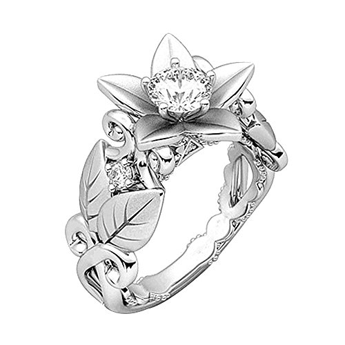 Jmwedia 925 Sterling Silber Ringe für Damen Stapeln Daumenring Eheringe Frauen Ewigkeit Seil Zirkonia Ring-Damen Trauringe Verlobungsring Promisering Engagement Schmuck Geschenk von Jmwedia