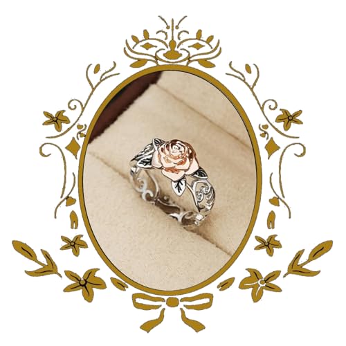 Jmwedia 925 Sterling Silber Ringe für Damen Verstellbarer Verlobungsring Eheringe Glänzend Cubic Zirkonia Fingerring Trauringe Engagement Rings für Frauen Ring-Schmuck von Jmwedia