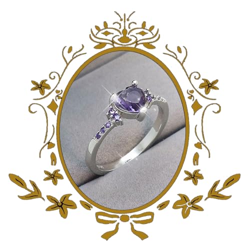 Jmwedia 925 Sterling Silber Ringe für Damen Verstellbarer Verlobungsring Eheringe Glänzend Cubic Zirkonia Fingerring Trauringe Engagement Rings für Frauen Ring-Schmuck von Jmwedia