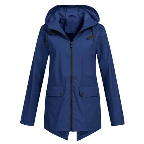Jmwedia Lederjacke Damen Herren Mantel mit Kapuze Kunstleder PU L-eder Jacket Frauen Jacke mit Reißverschluss Motorradjacke Bikerjacke Kapuzenjacke Übergangsjacke Ladies Oberbekleidung von Jmwedia