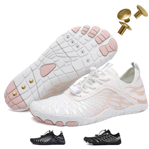 Jmzb Barfuß-Wanderschuhe, breite Zehen, Wasserschuhe, Laufschuhe, Sneaker, Sportschuhe, Trainer für Herren/Damen, Unisex, Weiß geerdet, 9.5 Wide Women/8 Wide Men Jmzb Barfuß-Wanderschuhe, breite Zehen, Wasserschuhe, Laufschuhe, Sneaker, Sportschuhe, Trainer für Herren/Damen, Unisex, Weiß geerdet, 9.5 Wide Women/8 Wide Men von Jmzb