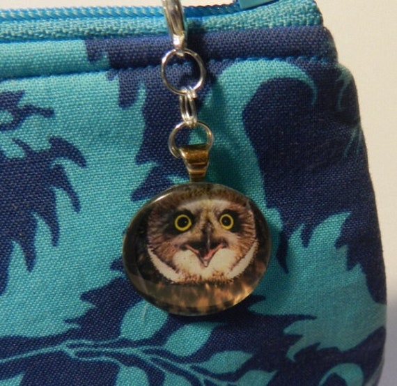 Eule Cabochon Zipper Pull Geldbörse Pull Hoodie Zp4675 Sofort Versandfertig von JnJGiftsHandmade