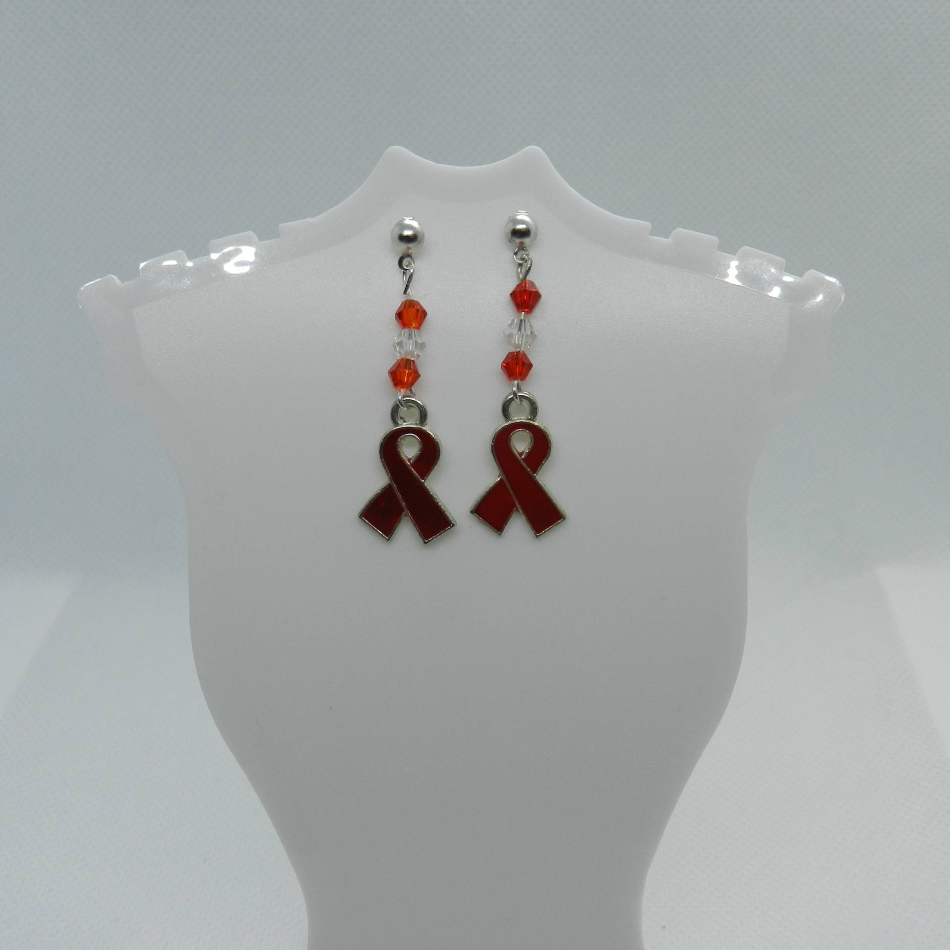 Silber Rot Emaillierte Kristall Bewusstsein Tropfen Ohrringe E4559 Sofort Lieferbar Silber Rot Emaillierte Kristall Bewusstsein Tropfen Ohrringe E4559 Sofort Lieferbar von JnJGiftsHandmade