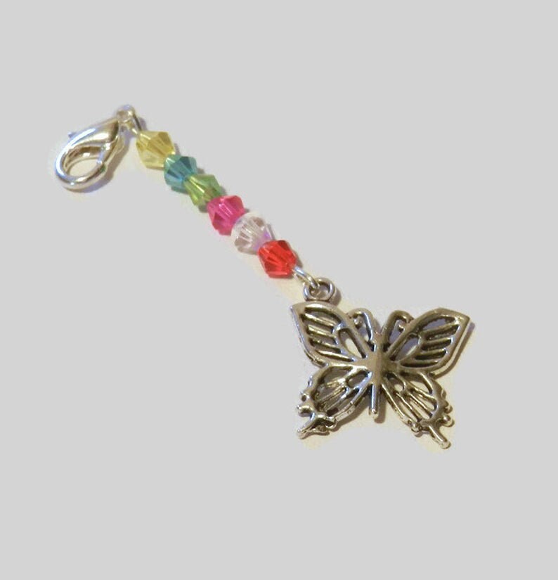 Silber Schmetterling Zipper Pull Geldbörse Hoodie Zp4594 Sofort Lieferbar von JnJGiftsHandmade