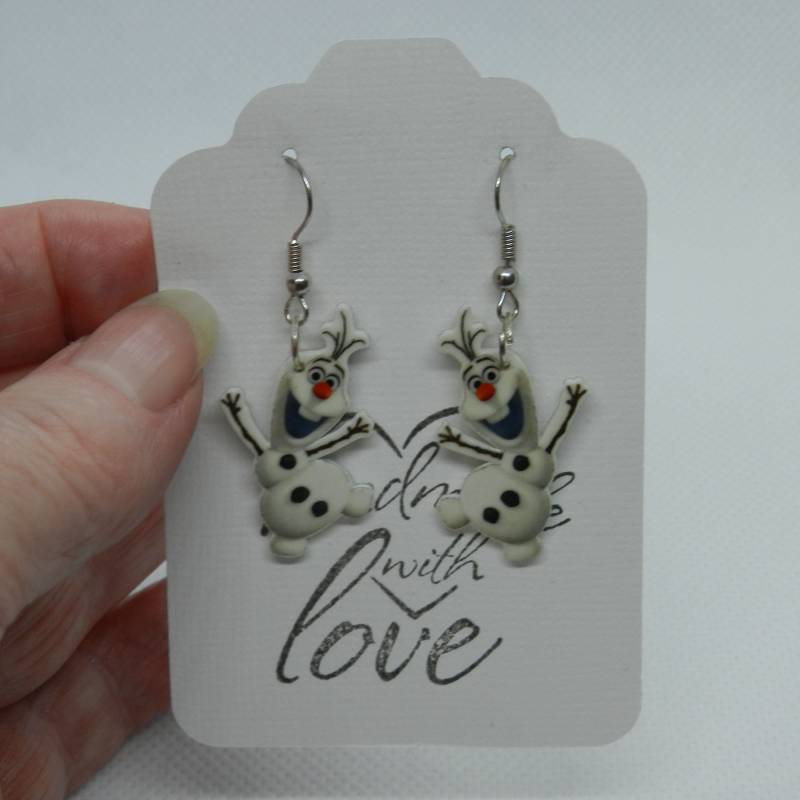 Süß "Schneemann Aus Der Prinzessin Serie Ohrringe E3567 Versandfertig." von JnJGiftsHandmade