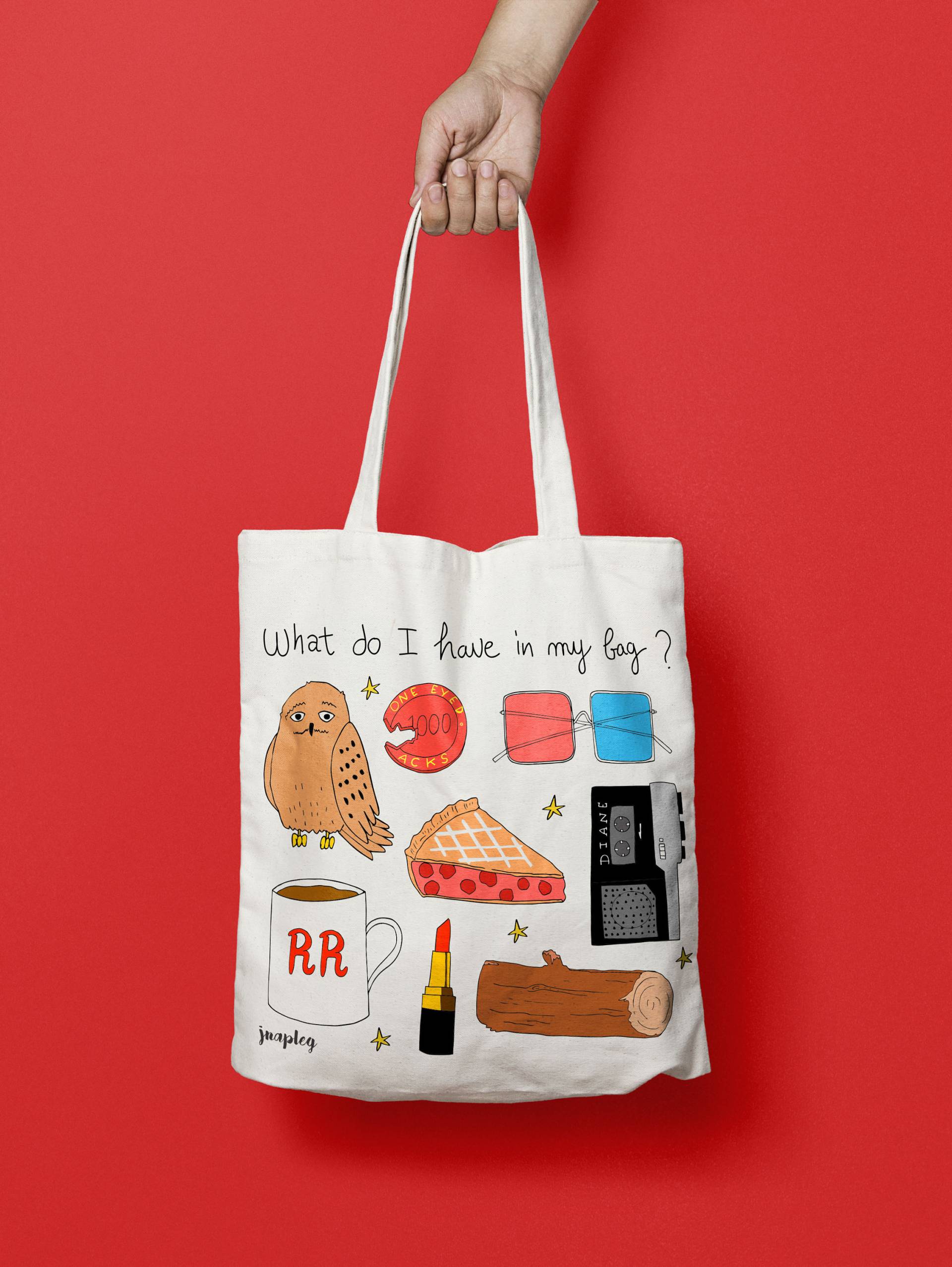 Tote Bag/Twin Peaks Baumwolltasche Damentasche Tote Bag/Twin Peaks Baumwolltasche Damentasche von Jnapleg