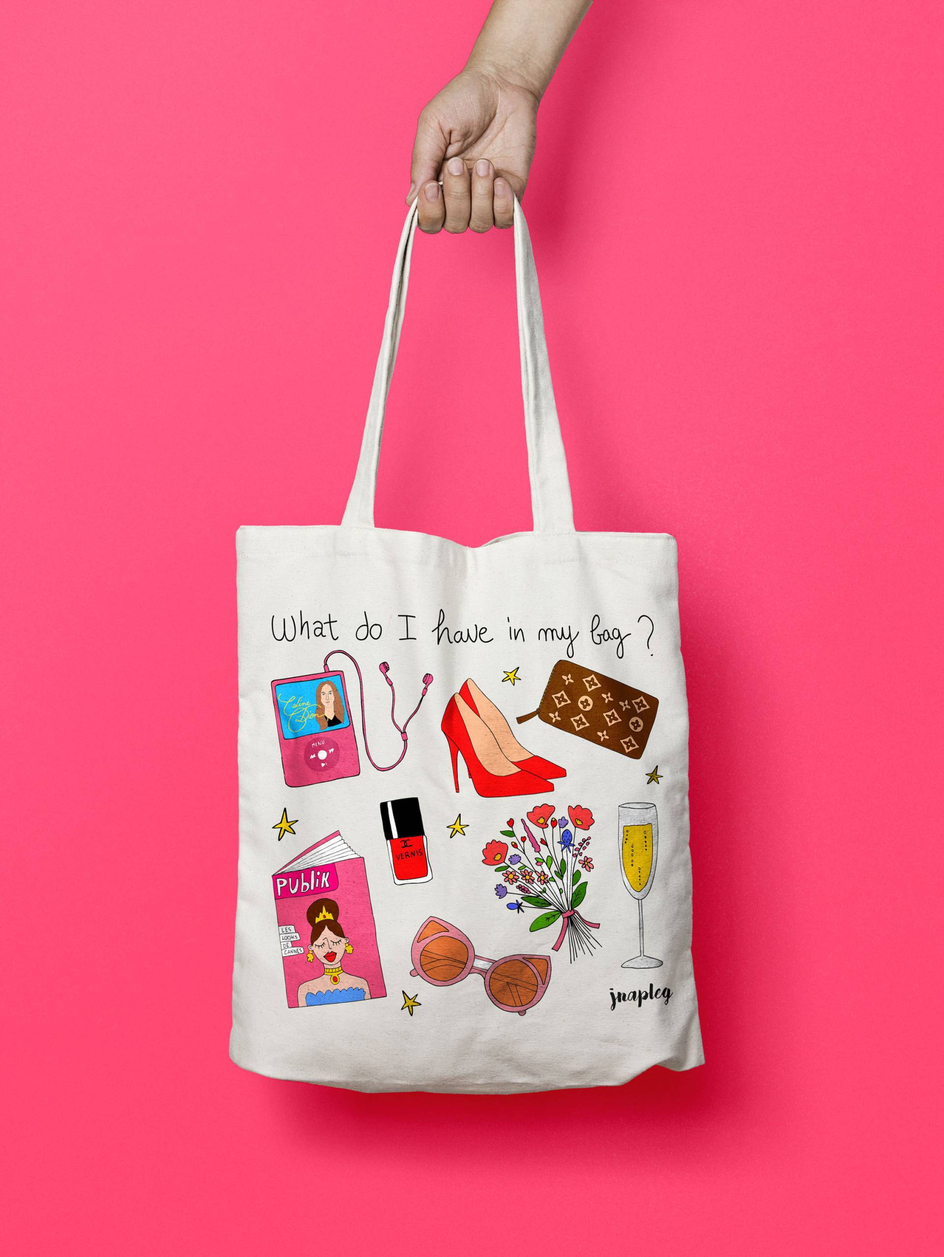 Tote Bag Girly Queen Tote Bag Girly Queen von Jnapleg