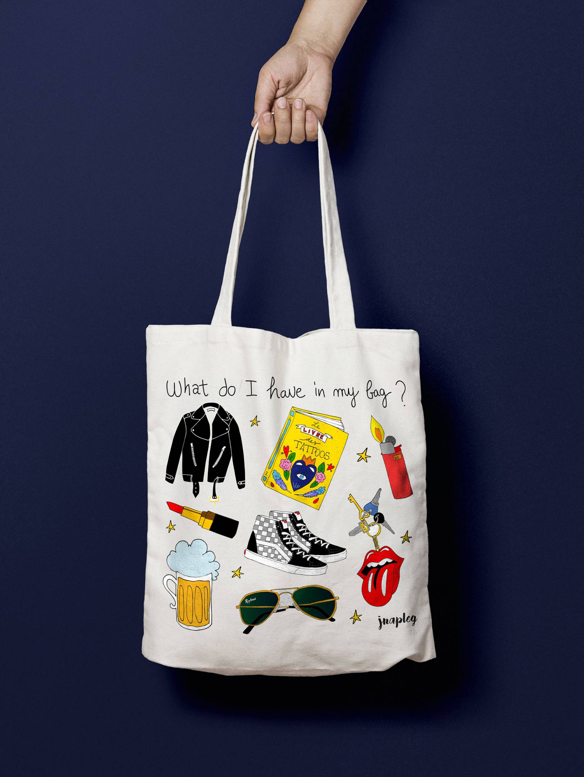 Tote Bag Rock/Baumwolltasche Damentasche Beutel Original Geschenk Tote Bag Rock/Baumwolltasche Damentasche Beutel Original Geschenk von Jnapleg