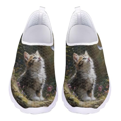 Jndtueit Barfuß-Sneaker, Laufschuhe, Loafer, legere Arbeitsschuhe für Damen und Herren, Cat Green Forest, 42 EU Jndtueit Barfuß-Sneaker, Laufschuhe, Loafer, legere Arbeitsschuhe für Damen und Herren, Cat Green Forest, 42 EU von Jndtueit