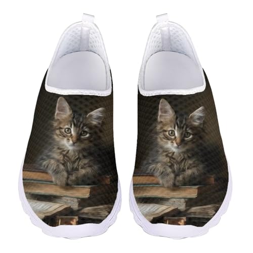 Jndtueit Barfuß-Sneaker, Laufschuhe, Loafer, legere Arbeitsschuhe für Damen und Herren, Katze schwarz, 43 EU Jndtueit Barfuß-Sneaker, Laufschuhe, Loafer, legere Arbeitsschuhe für Damen und Herren, Katze schwarz, 43 EU von Jndtueit