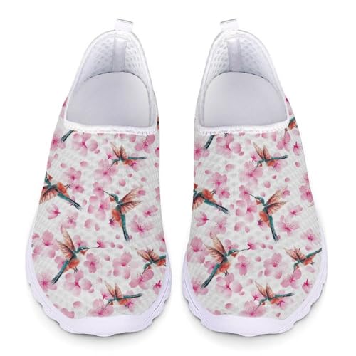 Jndtueit Butterfly Sportschuhe Mesh Walking Business Loafers Sneaker für Damen, Kolibri Pink Cherry Blossom, 44 EU Jndtueit Butterfly Sportschuhe Mesh Walking Business Loafers Sneaker für Damen, Kolibri Pink Cherry Blossom, 44 EU von Jndtueit