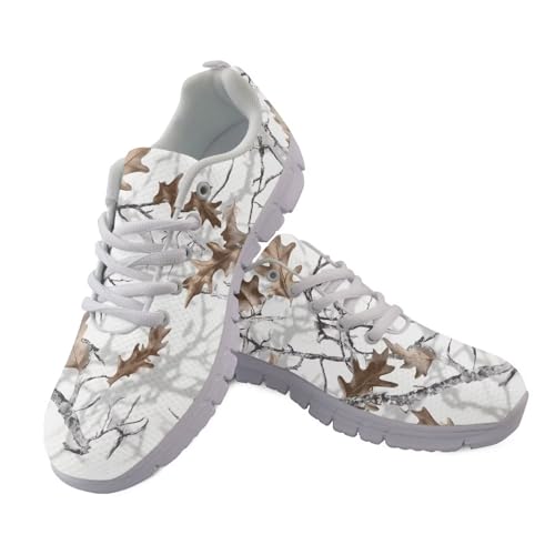 Jndtueit Damen Herren Camo Jagd Laufen Sneaker rutschfeste Mesh Wanderschuhe, White Camo Hunting, 40 EU Jndtueit Damen Herren Camo Jagd Laufen Sneaker rutschfeste Mesh Wanderschuhe, White Camo Hunting, 40 EU von Jndtueit