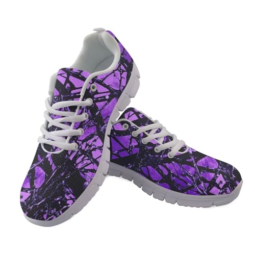 Jndtueit Damen Herren Camo Jagd Laufschuhe Walking Wandern Flats Schuhe, Schwarz Lila Camo Jagd, 38 EU Jndtueit Damen Herren Camo Jagd Laufschuhe Walking Wandern Flats Schuhe, Schwarz Lila Camo Jagd, 38 EU von Jndtueit