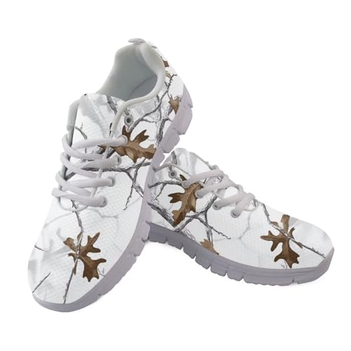 Jndtueit Damen Herren Camo Jagd Laufschuhe Walking Wandern Flats Schuhe, White Camo Hunting, 38 EU Jndtueit Damen Herren Camo Jagd Laufschuhe Walking Wandern Flats Schuhe, White Camo Hunting, 38 EU von Jndtueit