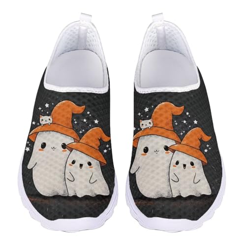 Jndtueit Damen Herren Running Sneaker Walking Tennis Loafer Sport Outdoor Arbeitsschuhe, Ghost Black, 38 EU von Jndtueit