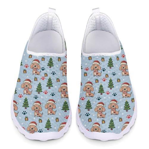 Jndtueit Damen Herren Running Sneaker Walking Tennis Loafer Sport Outdoor Arbeitsschuhe, Pfotenbaum für Welpen, Blau, 42 EU von Jndtueit