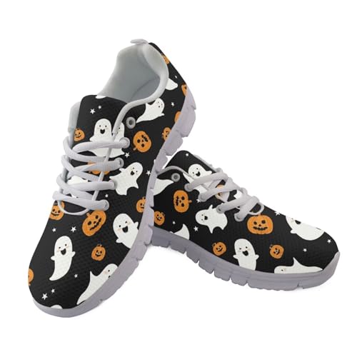 Jndtueit Damen-Lauf-Sneaker, lässig, Outdoor-Schuhe für Herren, Mesh-Fitness-Sneaker, Halloween Ghost Pumpkin Black, 38 EU Jndtueit Damen-Lauf-Sneaker, lässig, Outdoor-Schuhe für Herren, Mesh-Fitness-Sneaker, Halloween Ghost Pumpkin Black, 38 EU von Jndtueit