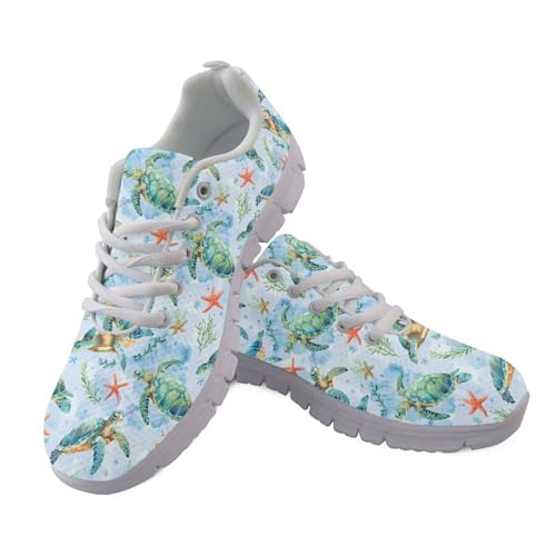 Jndtueit Damen-Lauf-Sneaker, lässig, Outdoor-Schuhe für Herren, Mesh-Fitness-Sneaker, Meeresschildkröte, Blau, 37 EU Jndtueit Damen-Lauf-Sneaker, lässig, Outdoor-Schuhe für Herren, Mesh-Fitness-Sneaker, Meeresschildkröte, Blau, 37 EU von Jndtueit