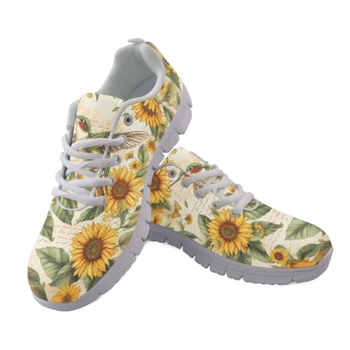 Jndtueit Damen-Lauf-Sneaker, lässig, Outdoor-Schuhe für Herren, Mesh-Fitness-Sneaker, Sunflower Hummingbird Gold, 38 EU Jndtueit Damen-Lauf-Sneaker, lässig, Outdoor-Schuhe für Herren, Mesh-Fitness-Sneaker, Sunflower Hummingbird Gold, 38 EU von Jndtueit