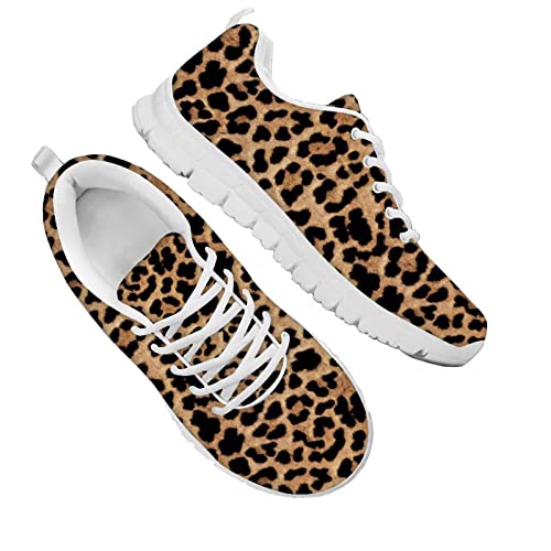 Jndtueit Damen Trainer Laufschuhe Leopard Walking Damen Schuhe Gepard Animal Print Braun Atmungsaktiv Lace-up Tennis Jndtueit Damen Trainer Laufschuhe Leopard Walking Damen Schuhe Gepard Animal Print Braun Atmungsaktiv Lace-up Tennis von Jndtueit