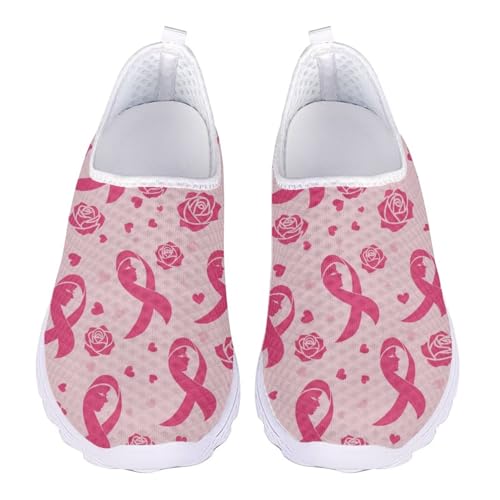 Jndtueit Gothic Totenkopf-Arbeitsschuhe, breite Zehenpartie, Wanderhalbschuhe, Netz-Sneaker für Damen, Brustkrebsbewusstsein Rose, 36 EU Jndtueit Gothic Totenkopf-Arbeitsschuhe, breite Zehenpartie, Wanderhalbschuhe, Netz-Sneaker für Damen, Brustkrebsbewusstsein Rose, 36 EU von Jndtueit