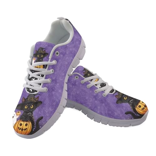 Jndtueit Lauf-Sneaker, Schnürschuh, Sport, Freizeit, athletisch, Netz-Schuhe für Damen und Herren, Cat Witch Purple Tie Dye, 41 EU Jndtueit Lauf-Sneaker, Schnürschuh, Sport, Freizeit, athletisch, Netz-Schuhe für Damen und Herren, Cat Witch Purple Tie Dye, 41 EU von Jndtueit