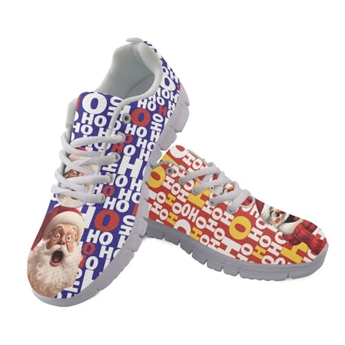 Jndtueit Lauf-Sneaker, Schnürschuh, Sport, Freizeit, athletisch, Netz-Schuhe für Damen und Herren, Weihnachtsmann Schneemann Rot Blau, 37 EU Jndtueit Lauf-Sneaker, Schnürschuh, Sport, Freizeit, athletisch, Netz-Schuhe für Damen und Herren, Weihnachtsmann Schneemann Rot Blau, 37 EU von Jndtueit