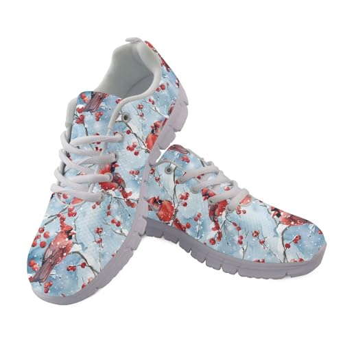 Jndtueit Lauf-Sneaker, atmungsaktive Netz-Schuhe für Damen und Herren, athletischer Sneaker, Christmas Bird Blue, 36 EU Jndtueit Lauf-Sneaker, atmungsaktive Netz-Schuhe für Damen und Herren, athletischer Sneaker, Christmas Bird Blue, 36 EU von Jndtueit