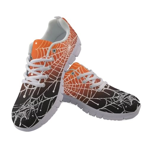 Jndtueit Lauf-Sneaker, atmungsaktive Netz-Schuhe für Damen und Herren, athletischer Sneaker, Halloween Fledermaus Orange, 40 EU Jndtueit Lauf-Sneaker, atmungsaktive Netz-Schuhe für Damen und Herren, athletischer Sneaker, Halloween Fledermaus Orange, 40 EU von Jndtueit