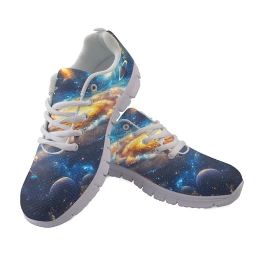 Jndtueit Laufschuhe für Damen und Herren, flache Wanderschuhe, athletisch, Fitness, Wandern, Blue Galaxy Planet, 41 EU Jndtueit Laufschuhe für Damen und Herren, flache Wanderschuhe, athletisch, Fitness, Wandern, Blue Galaxy Planet, 41 EU von Jndtueit