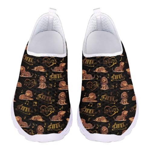 Jndtueit Niedliche Tier-Sport-Loafer, lässig, Walking, Netzschuhe, Sneaker für Damen, Brown Dog Music Notes Love, 38 EU Jndtueit Niedliche Tier-Sport-Loafer, lässig, Walking, Netzschuhe, Sneaker für Damen, Brown Dog Music Notes Love, 38 EU von Jndtueit