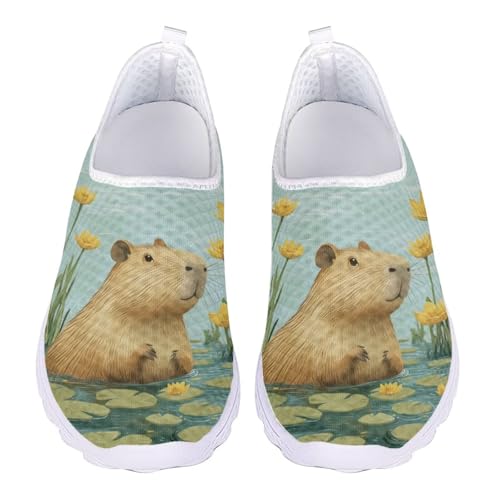 Jndtueit Niedliche Tier-Sport-Loafer, lässig, Walking, Netzschuhe, Sneaker für Damen, Capybara Art Pattern, 39 EU Jndtueit Niedliche Tier-Sport-Loafer, lässig, Walking, Netzschuhe, Sneaker für Damen, Capybara Art Pattern, 39 EU von Jndtueit