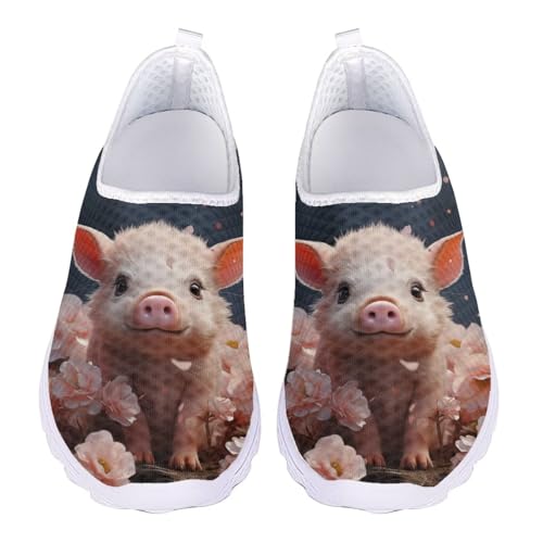 Jndtueit Sport-Loafers, flache Arbeitsschuhe, Walking, Freizeit, Wandern, Sneaker für Damen, Schwein Kirschblütenblau, 36 EU Jndtueit Sport-Loafers, flache Arbeitsschuhe, Walking, Freizeit, Wandern, Sneaker für Damen, Schwein Kirschblütenblau, 36 EU von Jndtueit