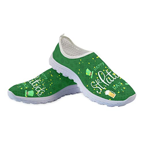 Jndtueit St. Patrick's Day Damen-Sportschuhe, Laufschuhe, grüne Mode gehen Sportschuhe atmen leichte Sportarten von Jndtueit