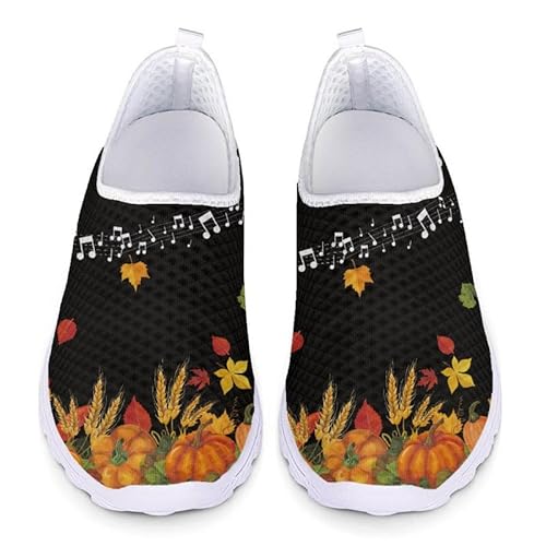 Jndtueit Thanksgiving Laufschuhe für Frauen, Note Mode Sport Wanderschuhe, Ahornblätter Strandwasser Schuhe Jndtueit Thanksgiving Laufschuhe für Frauen, Note Mode Sport Wanderschuhe, Ahornblätter Strandwasser Schuhe von Jndtueit