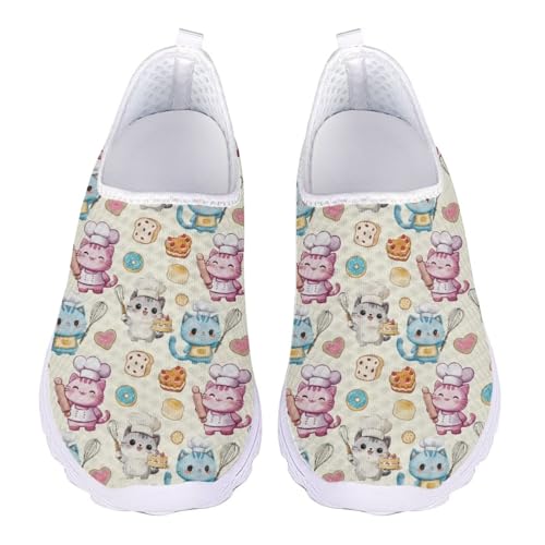Jndtueit Walking-Loafer, Netzstoff, Arbeitsschuhe, Büro, Freizeit, athletisch, Sneaker für Damen, Cute Cat Bread Love, 41 EU Jndtueit Walking-Loafer, Netzstoff, Arbeitsschuhe, Büro, Freizeit, athletisch, Sneaker für Damen, Cute Cat Bread Love, 41 EU von Jndtueit