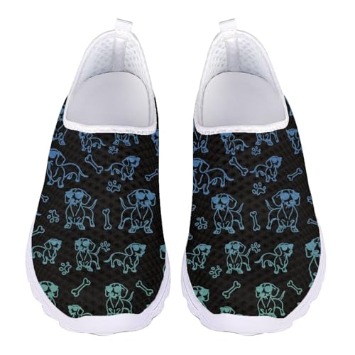 Jndtueit Walking Loafer Mesh Tennisschuhe für Damen Bequeme Outdoor-Sneaker, Cartoon Dog Bone Paw Blue, 40 EU Jndtueit Walking Loafer Mesh Tennisschuhe für Damen Bequeme Outdoor-Sneaker, Cartoon Dog Bone Paw Blue, 40 EU von Jndtueit