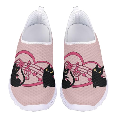 Jndtueit Wanderschuhe, Arbeitsschuhe, Loafer für Damen, Netzstoff, flache Schuhe, Training, Barfuß-Sneaker, Cat Music Note Love, 42 EU Jndtueit Wanderschuhe, Arbeitsschuhe, Loafer für Damen, Netzstoff, flache Schuhe, Training, Barfuß-Sneaker, Cat Music Note Love, 42 EU von Jndtueit