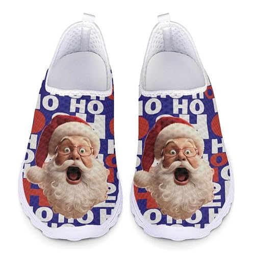 Jndtueit Weihnachtsmann Sportschuhe Frauen, glückliche Weihnachtsnetz atmungsfreie Laufschuhe Anti-Rolling Wanderschuhe Jndtueit Weihnachtsmann Sportschuhe Frauen, glückliche Weihnachtsnetz atmungsfreie Laufschuhe Anti-Rolling Wanderschuhe von Jndtueit