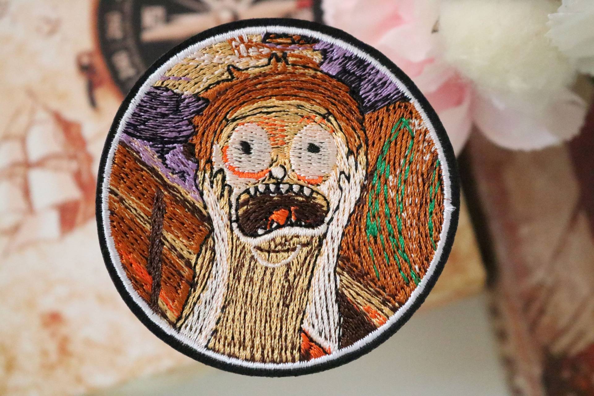 Der Schrei Aufnäher, Rick & Morty Patch, Bügel Aufnäher, Aufnäher, Aufnäher, Aufnäher, Applikation von JoJoStoreHighJob