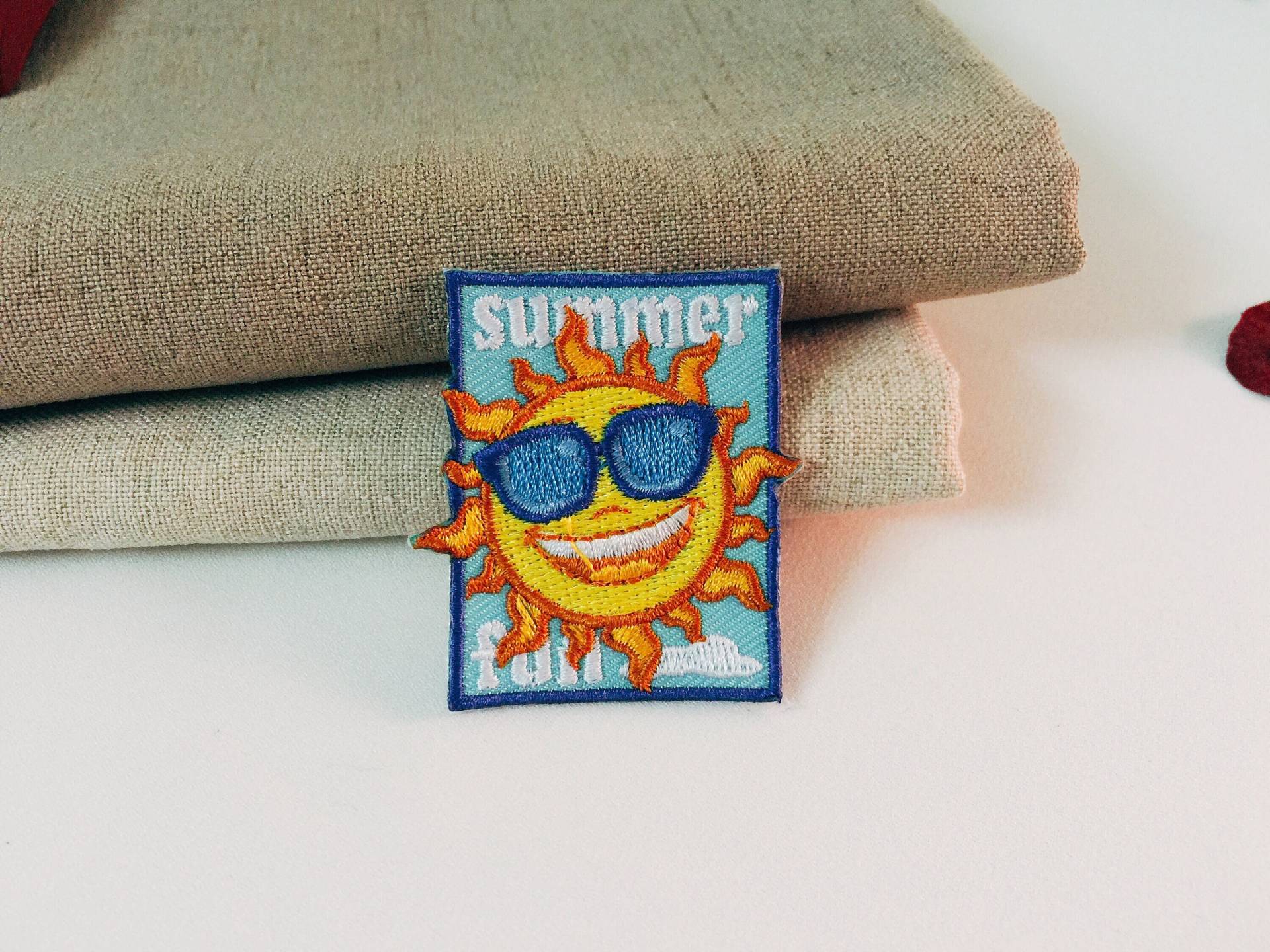 Sommer Patch, Bügelbild, Applikation, Sommer, Sonne, Zum Aufnähen von JoJoStoreHighJob