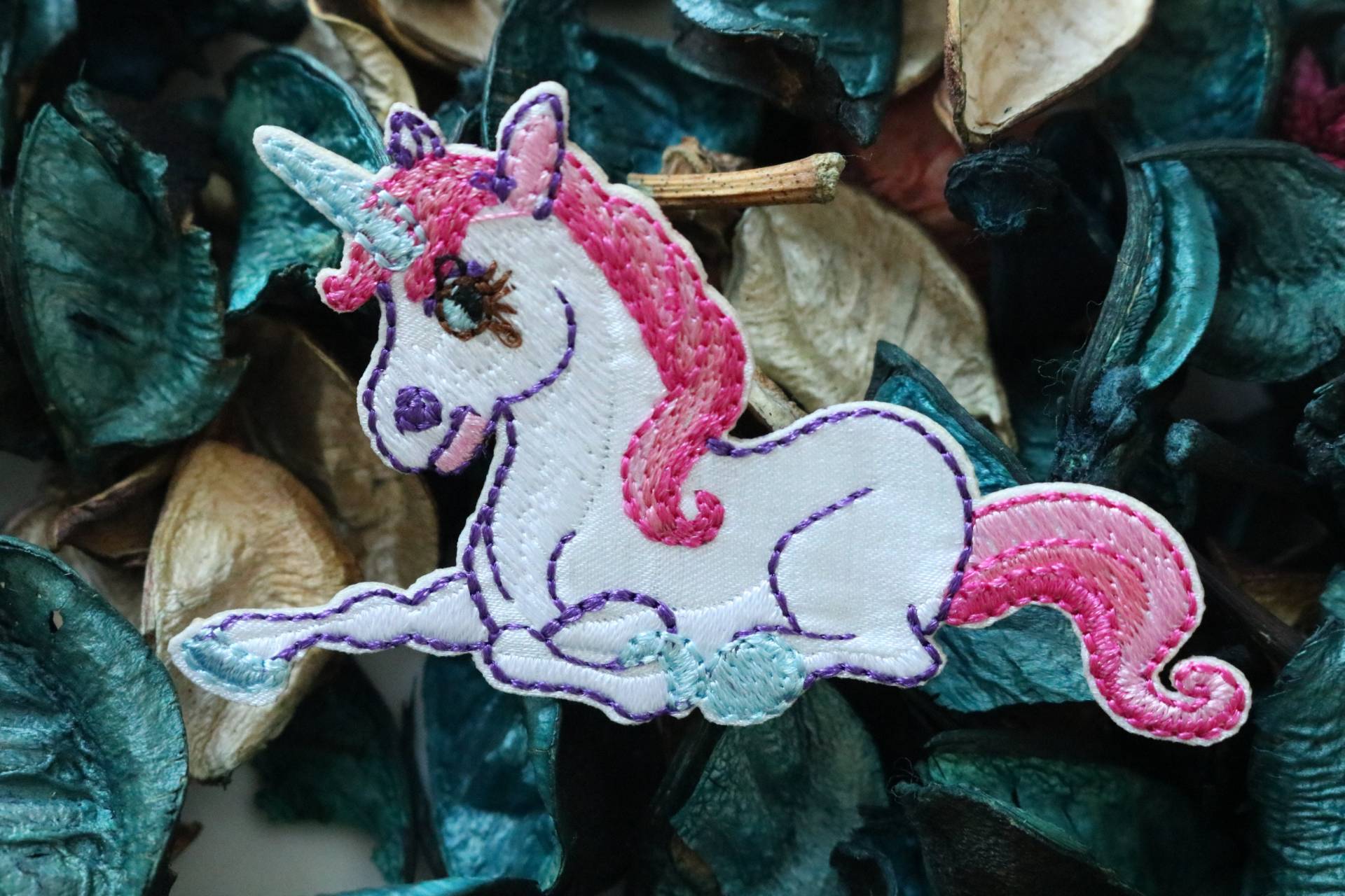 Süßer Einhorn Aufnäher, Pink, Aufnäher, Aufnähen, Aufnähen, Applikation von JoJoStoreHighJob