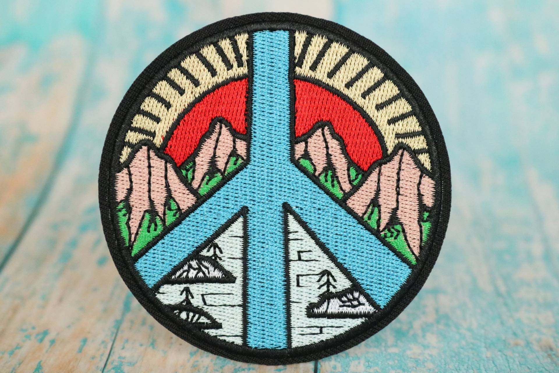 Sunrise Aufnäher, Peace Patch, Adventure Patch, Bügelaufnäher, Bestickter Patch, Aufnäher, Applikation von JoJoStoreHighJob